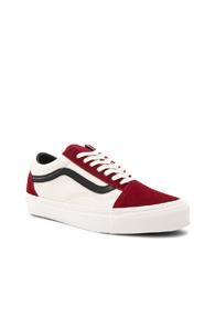 Vans Vault Canvas Og Old Skool Lx In Red