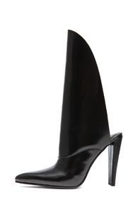 Alexander Wang Lin Closed Toe Leather Boots In Black