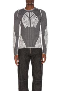 Gmbh Brann Jacquard Knit In Abstract,black,white