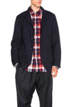 Engineered Garments Uniform Serge Bedford Jacket In Blue
