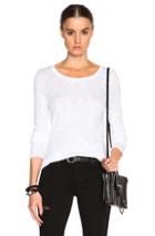 Atm Anthony Thomas Melillo Long Sleeve Crew Tee In White