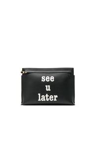 Loewe See U Later T Pouch In Black