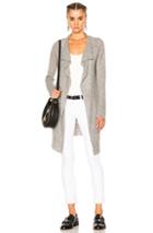 James Perse Thermal Stitch Cashmere Cardigan In Gray