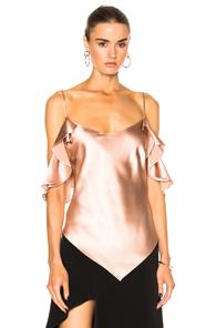 Juan Carlos Obando Diamond Bias Camisole In Neutrals,pink