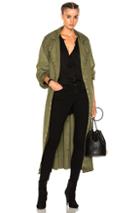 Raquel Allegra Oversized Duster In Green