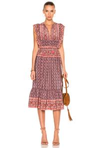 Sea Selene Flutter Dress In Floral,red
