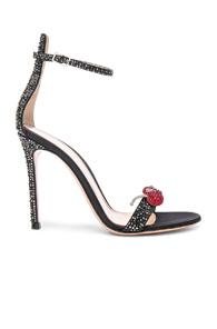 Gianvito Rossi Crystal Embellished Ankle Strap Sandals In Black