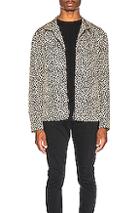 A.p.c. Leopard Jacket In Animal Print,brown