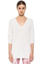 Equipment Asher Cashmere V Neck In White