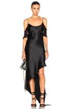 Juan Carlos Obando Ruffle Spiral Dress In Black