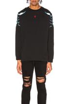 Marcelo Burlon Scorpio Long Sleeve Tee In Black