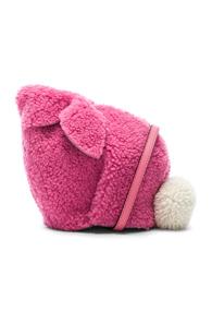 Loewe Shearling Bunny Mini Bag In Pink