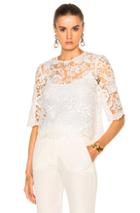 Needle & Thread Floral Lace Top In White