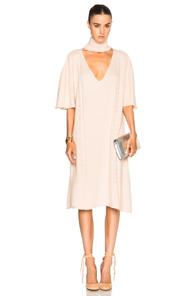 Ryan Roche Cashmere Cut Out Sweater In Neutrals