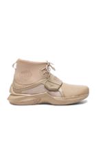 Fenty By Puma Leather Trainer Sneakers In Neutrals