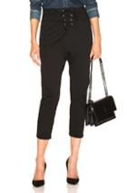 Nili Lotan Lace Up Avery Pant In Black