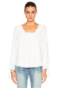 Apiece Apart Glorieta Square Neck Top In White