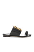 Givenchy Logo Flat Sandals In Black