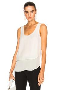 Veronica Beard Silk Top In White