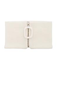 Jw Anderson Neckband With Zip Detail In White
