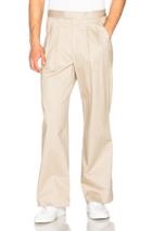 Casely-hayford Downey Bi Fabric Pleated Pants In Neutrals