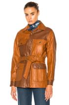 Chloe Nomadic Leather Jacket In Brown
