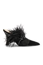 Brock Collection Feather Mules In Black