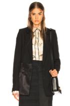Haider Ackermann Contrast Detail Blazer In Black