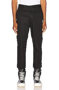 Rick Owens Slim Cropped Astaire In Black