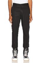 Rick Owens Slim Cropped Astaire In Black