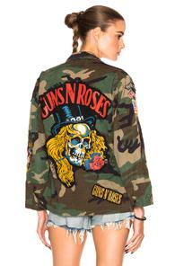Madeworn Welcome To The Jungle Skull Jacket In Abstract,brown