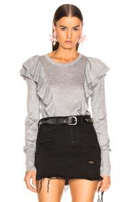 Veronica Beard Centre Sweater In Gray,metallic