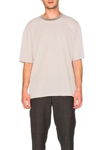Lanvin Technical Gabardine Tee In Gray