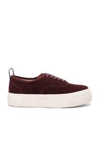 Eytys Suede Mother Sneakers In Red