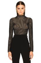 Proenza Schouler Plaited Rib Underpinnings Turtleneck In Black