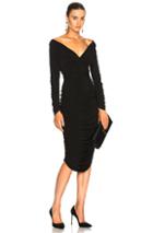 Norma Kamali Long Sleeve Tara Dress In Black