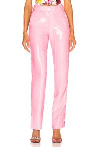 Msgm Sequined Pant In Pink
