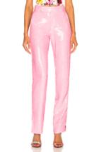 Msgm Sequined Pant In Pink