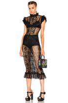 Dolce & Gabbana Sleeveless Lace Gown In Black