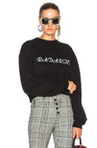 Rodarte Radarte La Embroidery Cropped Sweatshirt In Black