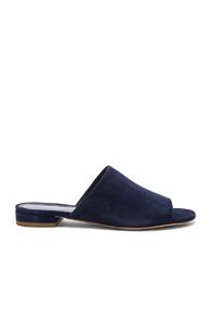 Mansur Gavriel Suede Mules In Blue