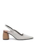 Reike Nen Curved Middle Slingback In White