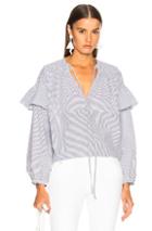 Rachel Comey Willow Top In Gray,stripes,white