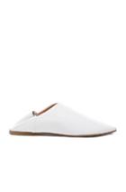 Acne Studios Leather Amina Slippers In White
