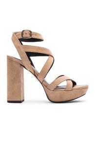 Elysewalker Los Angeles Hedy Suede Heels In Neutrals