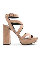 Elysewalker Los Angeles Hedy Suede Heels In Neutrals