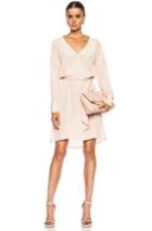 Calvin Rucker Emotional Rescue Poly Dress In Pink,neutrals