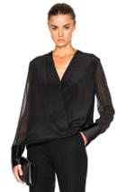Rag & Bone Blaine Top In Black