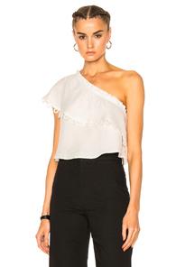 Apiece Apart Zahar One Sleeve Top In White