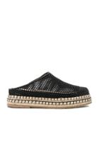 Flamingos Mesh Gumbo Espadrilles In Black
